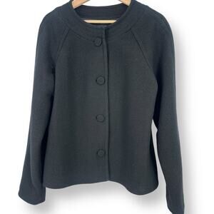 Pendleton 100% Merino Wool Coat Womens Sz Large Black